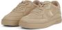 Calvin Klein Jeans Leren sneakers met labelprint - Thumbnail 1