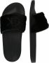 Calvin Klein Slides Fur Dames Slippers Met bont Zwart - Thumbnail 10
