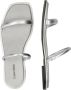 Calvin Klein Grijze Leren Minimalistische Sandalen - Thumbnail 4