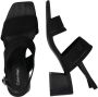 Calvin Klein Jeans Dames sandalen an zwart leer Black Dames - Thumbnail 8