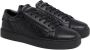 Calvin Klein Zwarte Leren Sneakers met Ingelegd Logo Black Dames - Thumbnail 3