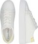 Calvin Klein Witte Monogram Platform Sneakers - Thumbnail 4