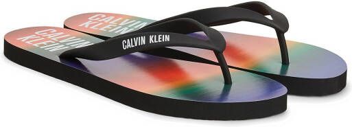 Calvin Klein Zwarte rubberen teenslippers Multicolor Heren - Foto 5