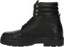 Calvin Klein Zwarte leren gevechts enkellaarzen Black Heren - Thumbnail 16