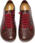 Camper Donkerbruine Leren Veterschoenen Brown Dames - Thumbnail 4