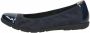 Caprice Dames Ballerina 9 9 22152 26 854 blauw G breedte - Thumbnail 4