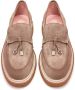 Cesare Gaspari Suede Slip-On Loafers Beige Brown Dames - Thumbnail 10