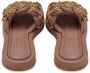 Cesare Gaspari Leren Ketting Sandalen Beige Dames - Thumbnail 14