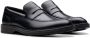 Clarks Zwarte Instapleren Schoenen Aldwin Step Black Heren - Thumbnail 11
