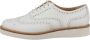Clarks Baille Brogue White Leather Vrouwen - Thumbnail 4