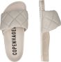 Copenhagen Studios Stijlvolle leren slipper met motief Beige Dames - Thumbnail 6