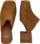 Copenhagen Shoes Veloursleren Klompen met Elegante Studs Brown Dames - Thumbnail 10