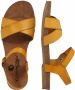 COSMOS COMFORT sandalen met riem Geel - Thumbnail 3