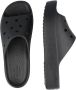 Crocs Classic Platform Slide 208180-001 Vrouwen Zwart Slippers - Thumbnail 11