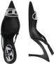 Diesel Nappa Leren Slingback Stiletto Pumps Black Dames - Thumbnail 8