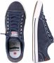 Dockers by Gerli Washed Canvas Trainers Dubbel Blauw Sneakers blauw Heren - Thumbnail 3