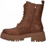 Dockers by Gerli Schnürboots Geveterde laarzen bruin PVC Dames Rock wear - Thumbnail 3