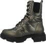 Dockers by Gerli Schnürboots Geveterde laarzen groen-zwart PVC Dames Rock wear - Thumbnail 2