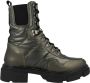 Dockers by Gerli Schnürboots Geveterde laarzen groen-zwart PVC Dames Rock wear - Thumbnail 4