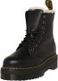 Dr. Martens 1490 BLACK VIRGINIA Hoge sneakersHoge sneakersVeterbootsDames veterschoenenDames sneakersVrije tijd half-hoogHalf-hoge schoenenHeren veterschoenHeren sneakers Zwart - Thumbnail 8