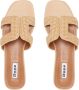 Dune London Loupe slipper met raffia details - Thumbnail 4
