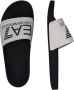 Emporio Armani EA7 Unisex Wit Marineblauw Slipper Visibility White Dames - Thumbnail 9