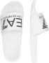 Emporio Armani EA7 Gedessineerde PVC Slippers voor Mannen White Heren - Thumbnail 15