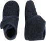 En Fant Kinder Hausschuh Slippers Wool Hook and Loop 6474 Navy - Thumbnail 3