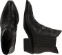 Fabienne Chapot Western Stijl Zwart Leren Enkellaarzen Black Dames - Thumbnail 6