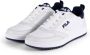 Fila Basketball Sneaker Rega White- Navy - Thumbnail 4