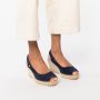 Fred de la Bretoniere 153010240 Espadrilles Zomer Schoenen Dames Blauw - Thumbnail 14