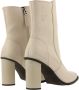 G-Star Leren Enkellaars met Elegante Details Beige Dames - Thumbnail 13