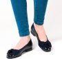 Gabor Ballerina's Flats kitten heel feestelijke schoenen met een mooie strik - Thumbnail 8