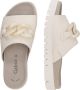 Gabor Ecru Leren Muiltjes met Kettingdetail Beige Dames - Thumbnail 3