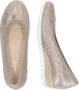 Gabor Beige-gouden metallic leren ballerina flats Yellow Dames - Thumbnail 9