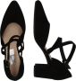 Gabor 61.343.17 Open Dames Pumps Met Enkelbandjes Zwart - Thumbnail 3