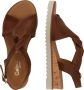 Gabor Cognac Leren Kruisband Sandalen Brown Dames - Thumbnail 13