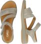Gabor Beige Suède Sandalen met Velcro Sluiting Beige Dames - Thumbnail 16