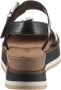 Gabor Zwarte Leren Casual Open Sandalen Black Dames - Thumbnail 10