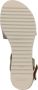 Gabor Beige Suède Kruisband Sandalen Beige Dames - Thumbnail 4