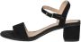 Geox Zwarte Leren Hoge Hak Sandalen Black Dames - Thumbnail 9