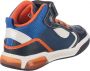 Geox J169CB Navy Orange Sneakers hoge-sneakers - Thumbnail 8