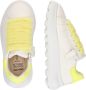 GEOX PUFFYPOP MEISJES Sneakers WIT FLUO GEEL - Thumbnail 4