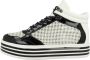 Gerry Weber Sneaker met glitterzool Kaki Zwart - Thumbnail 3