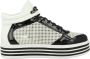 Gerry Weber Sneaker met glitterzool Kaki Zwart - Thumbnail 5