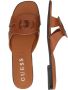 GUESS Ciella dames leren slip-on teenslippers comfortabel bruin - Thumbnail 4
