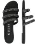 GUESS Tadem platte damesslippers zwart met zirkonia comfortabel - Thumbnail 3