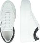 Guess Witte en zwarte leren schoenen met logo details White Dames - Thumbnail 15