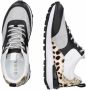 GUESS Selvie2 leren sneakers met panterprint zwart multi - Thumbnail 3