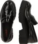 Hugo Boss Logo Detail Loafers met Chunky Zool Black Dames - Thumbnail 3